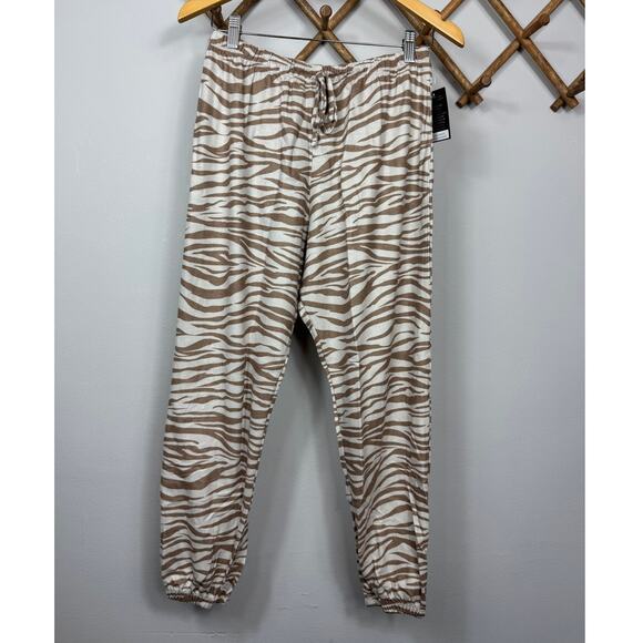 New Onzie The Weekend Sweatpants in Camel Zebra Women's Size M/L - Picture 1 of 6